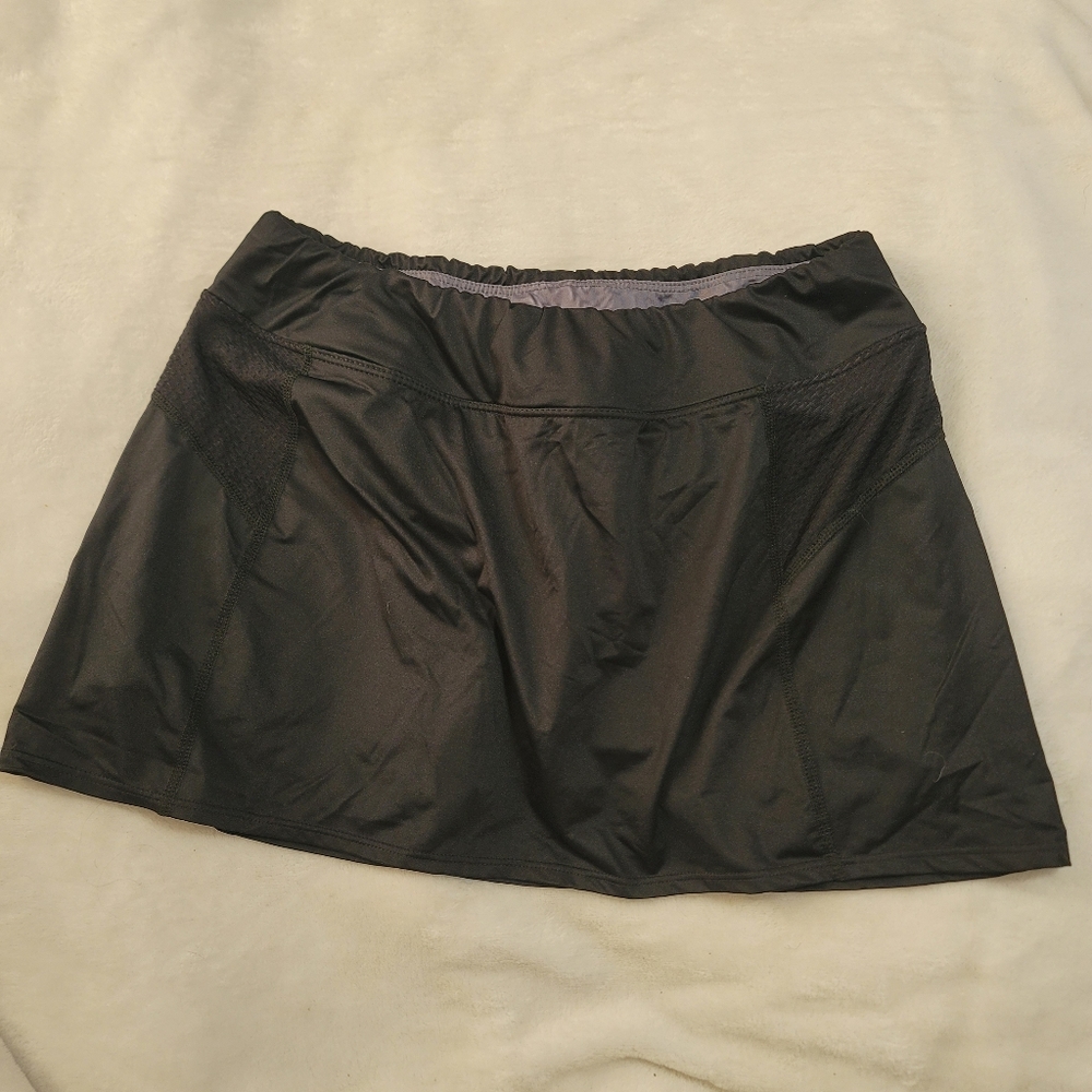 Augusta Womens‎ Skort Skirt Sz Medium Black Golf Tennis Athletic Workout Sports